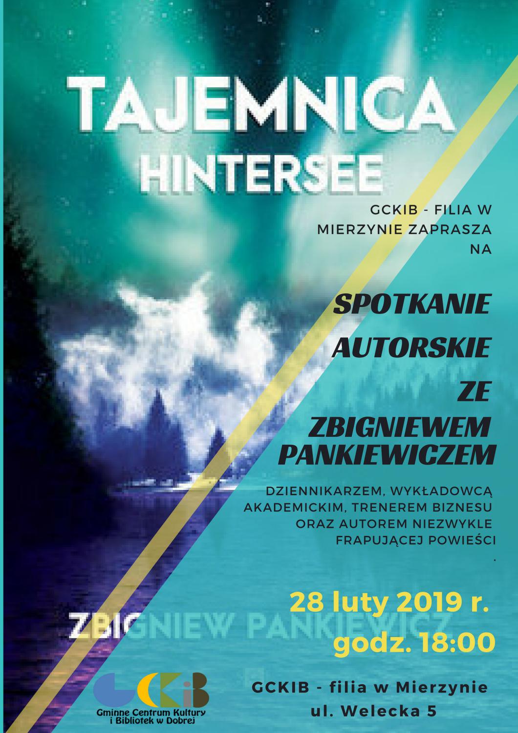 Spotkanie autorskie ze Zbigniewem Pankiewiczem 