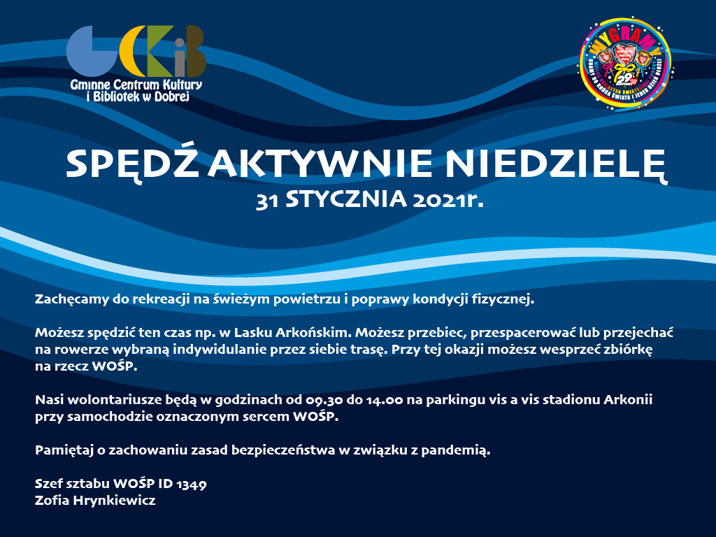 Spędź aktywnie niedzielę z WOŚP
