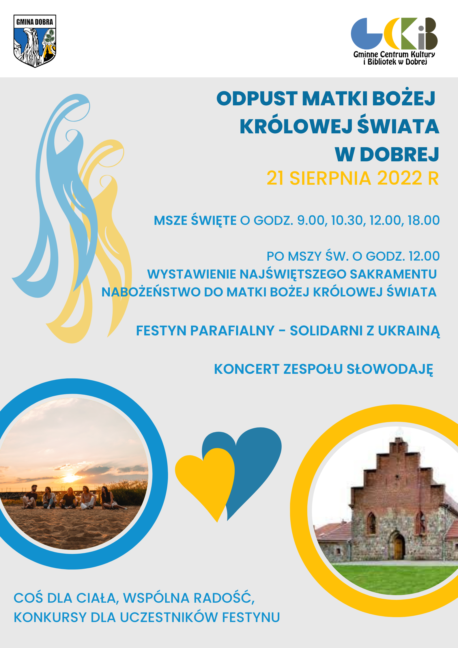 Odpust Matki Bożej Królowej Świata w Dobrej w dniu 21.08.2022 r. 