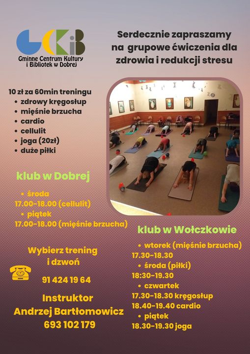 Propozycja ćwiczeń z GCKiB w Dobrej